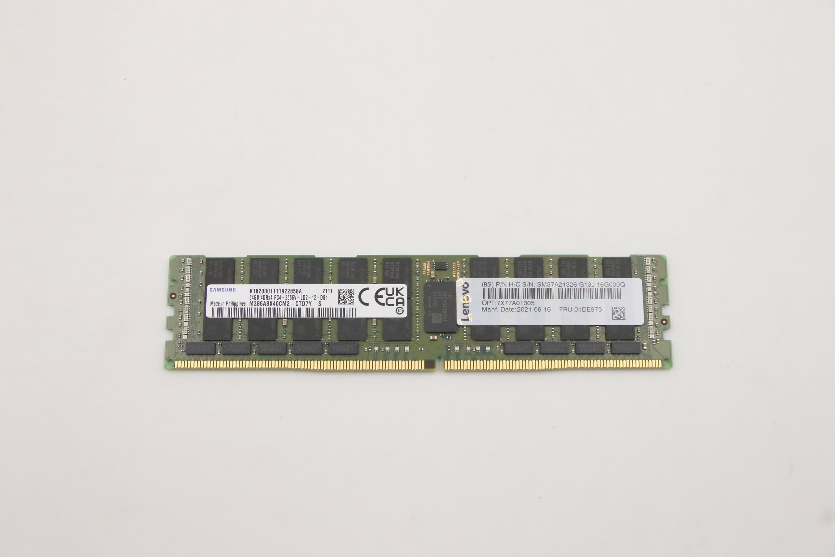 Lenovo 64GB DDR4 SDRAM Memory Module 01DE975
