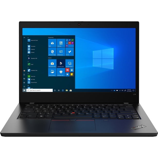 Lenovo ThinkPad L14 Gen1 20U1001TUS 14 Notebook - Full HD - Intel Core i5 10th Gen i5-10210U - 8 GB - 256 GB SSD - English (US) Keyboard - Black"