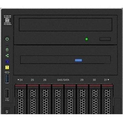 Lenovo ThinkSystem ST650 V2 7Z74A02HNA 4U Tower Server - 1 x Intel Xeon Silver 4309Y 2.80 GHz - 32 GB RAM - Serial ATA/600 Controller