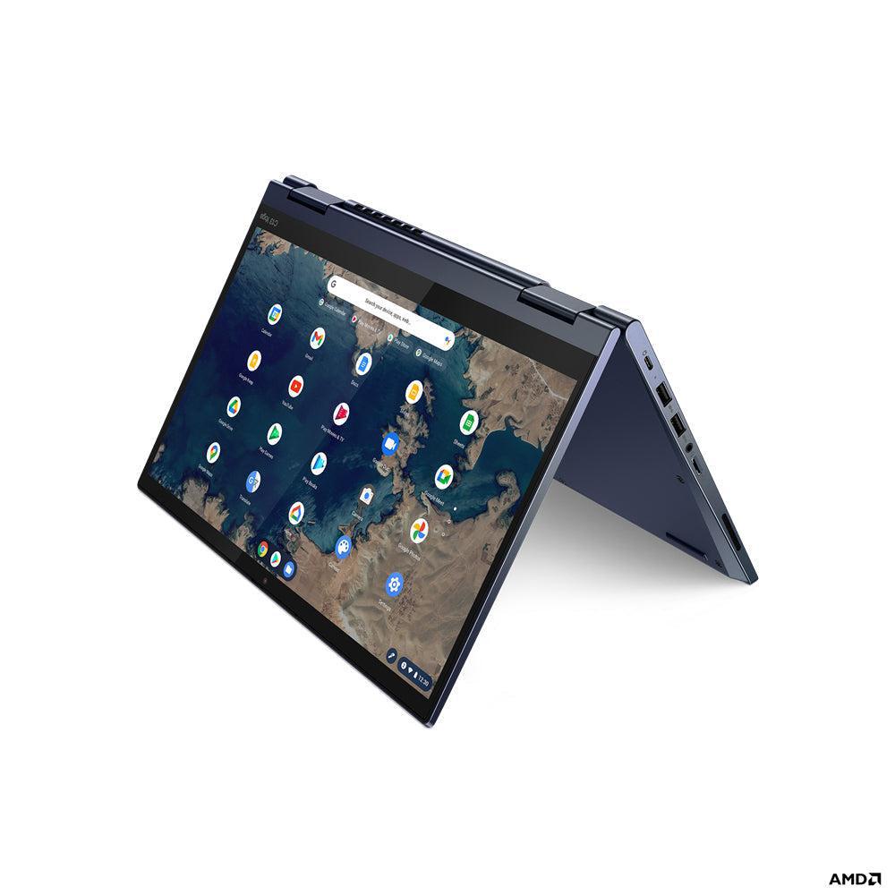 Lenovo Thinkpad C13 Yoga Chromebook 33.8 Cm (13.3") Touchscreen Full Hd Amd Ryzen™ 5 8 Gb Ddr4-Sdram 256 Gb Ssd Wi-Fi 5 (802.11Ac) Chrome Os Blue 20Ux001Qus