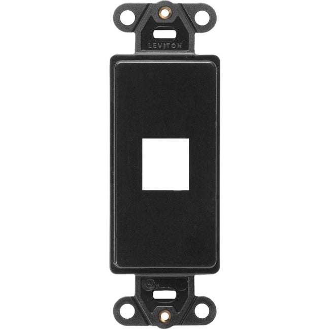 Leviton QuickPort Decora Insert, 1-Port, Black 41641-E