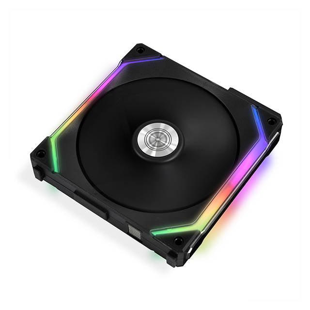 Lian Li Uni Fan Sl120 Single Pack Black Without Controller (Argb 120Mm Led Pwm Daisy-Chain) 12Uf1B , Compatible With Sl120 3 Pack Or Sl140 2 Pack Only