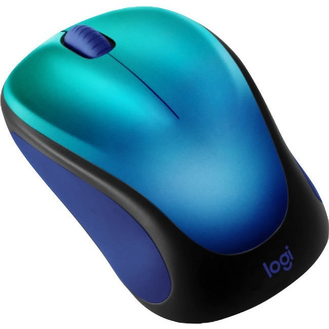 Logitech Design Collection Limited Edition Wireless Mouse with Colorful Designs - USB Unifying Receiver, 12 months AA Battery Life, Portable & Lightweight, Easy Plug & Play with Universal Compatibility - BLUE AURORA 910-006118