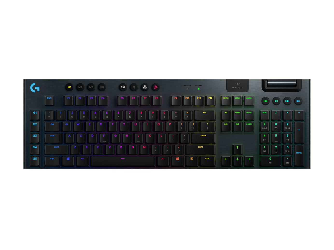 Logitech G G915 Lightspeed- Gl Linear Keyboard Rf Wireless + Bluetooth English Black