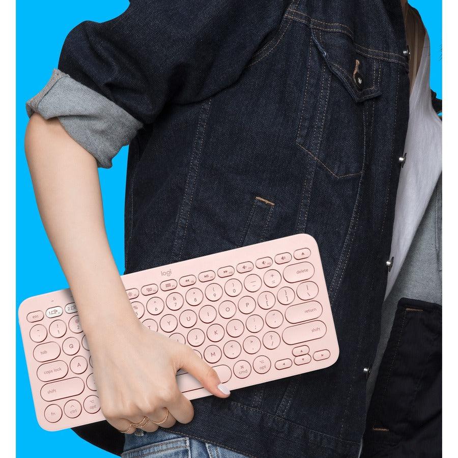 Logitech K380 For Mac Keyboard Bluetooth Qwerty Us English Rose