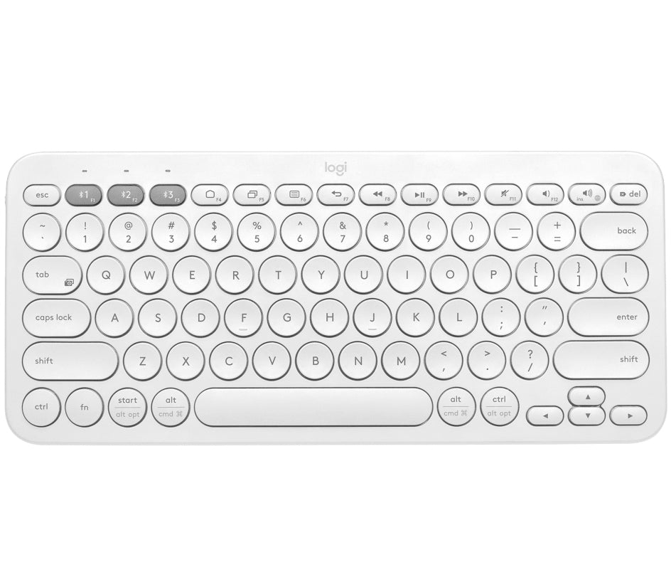 Logitech K380 For Mac Keyboard Bluetooth Qwerty Us English White