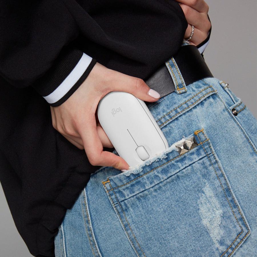 Logitech Pebble I345 Mouse Ambidextrous Bluetooth Optical 1000 Dpi