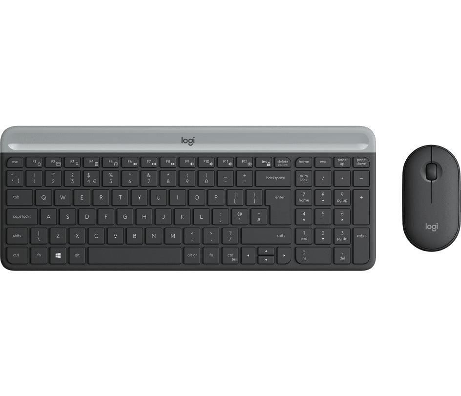 Logitech Slim Wireless Combo Mk470 Keyboard Rf Wireless Graphite
