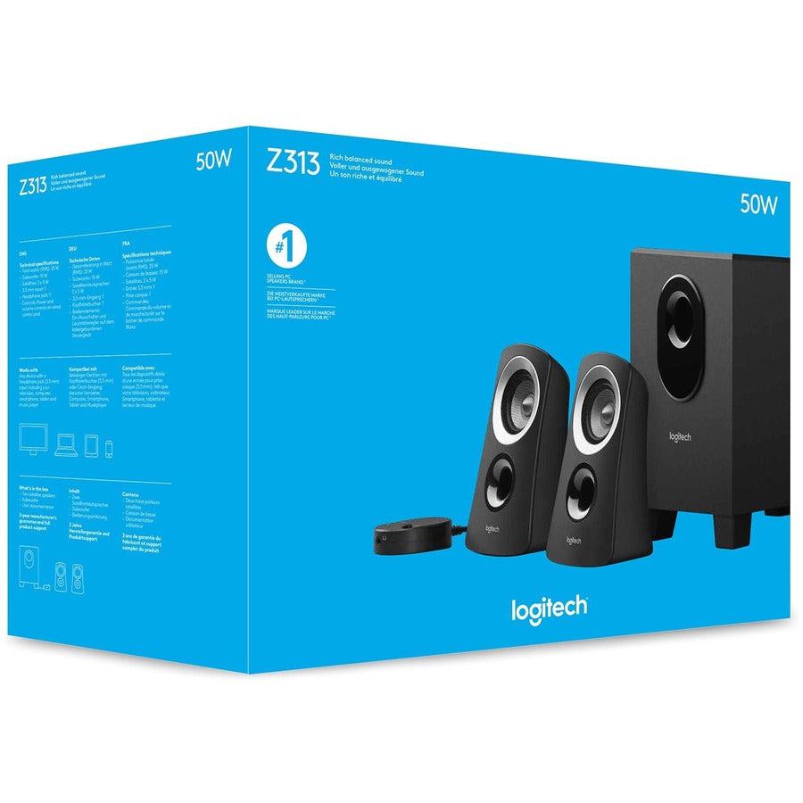 Logitech Speaker System Z313 25 W Black 2.1 Channels
