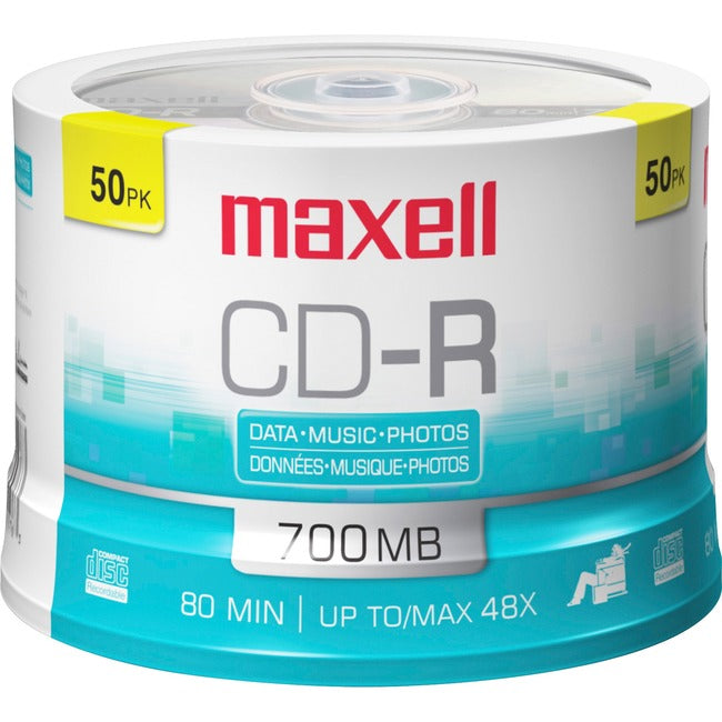 Maxell Recordable Cd,48 X 50 Spindle