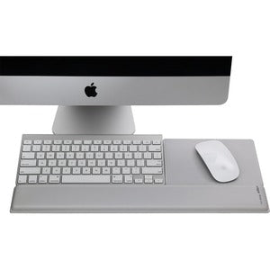 Mrest Wrist Rest & Mouse Pad,Silver