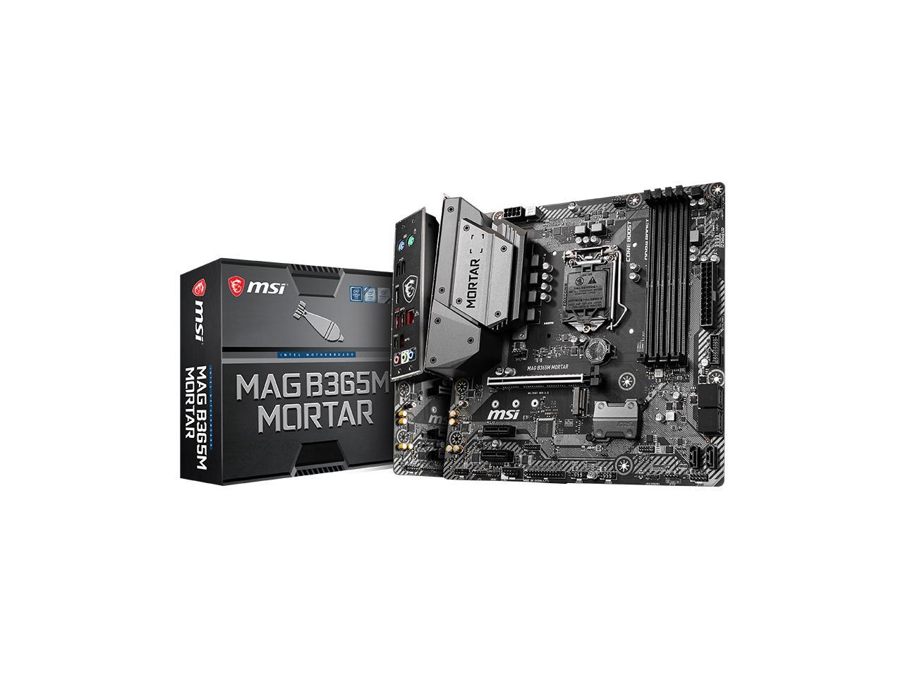 Msi Mag B365M Mortar Lga 1151 Intel B365 Sata 6Gb/S Micro Atx Intel Motherboard
