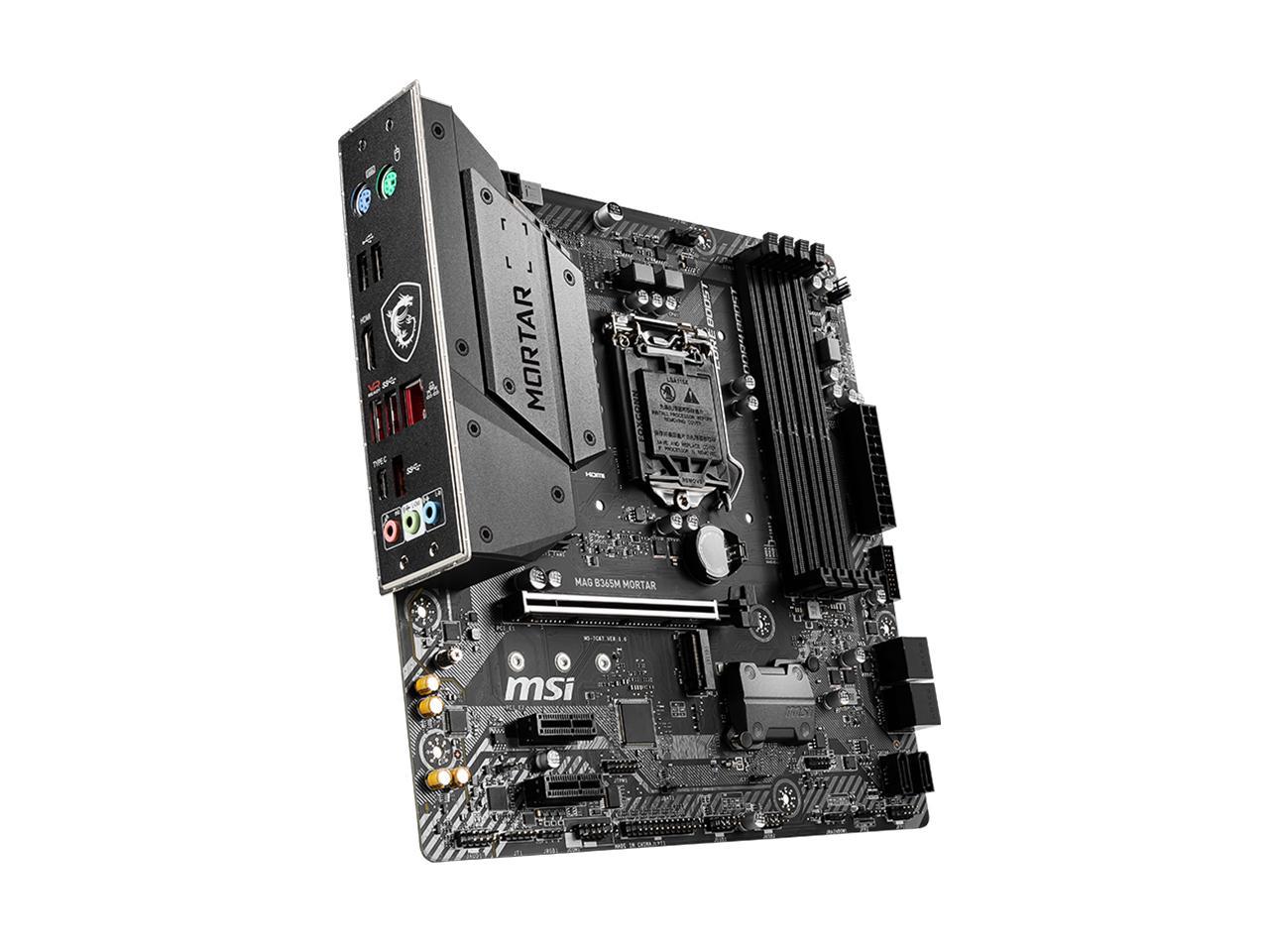 Msi Mag B365M Mortar Lga 1151 Intel B365 Sata 6Gb/S Micro Atx Intel Motherboard