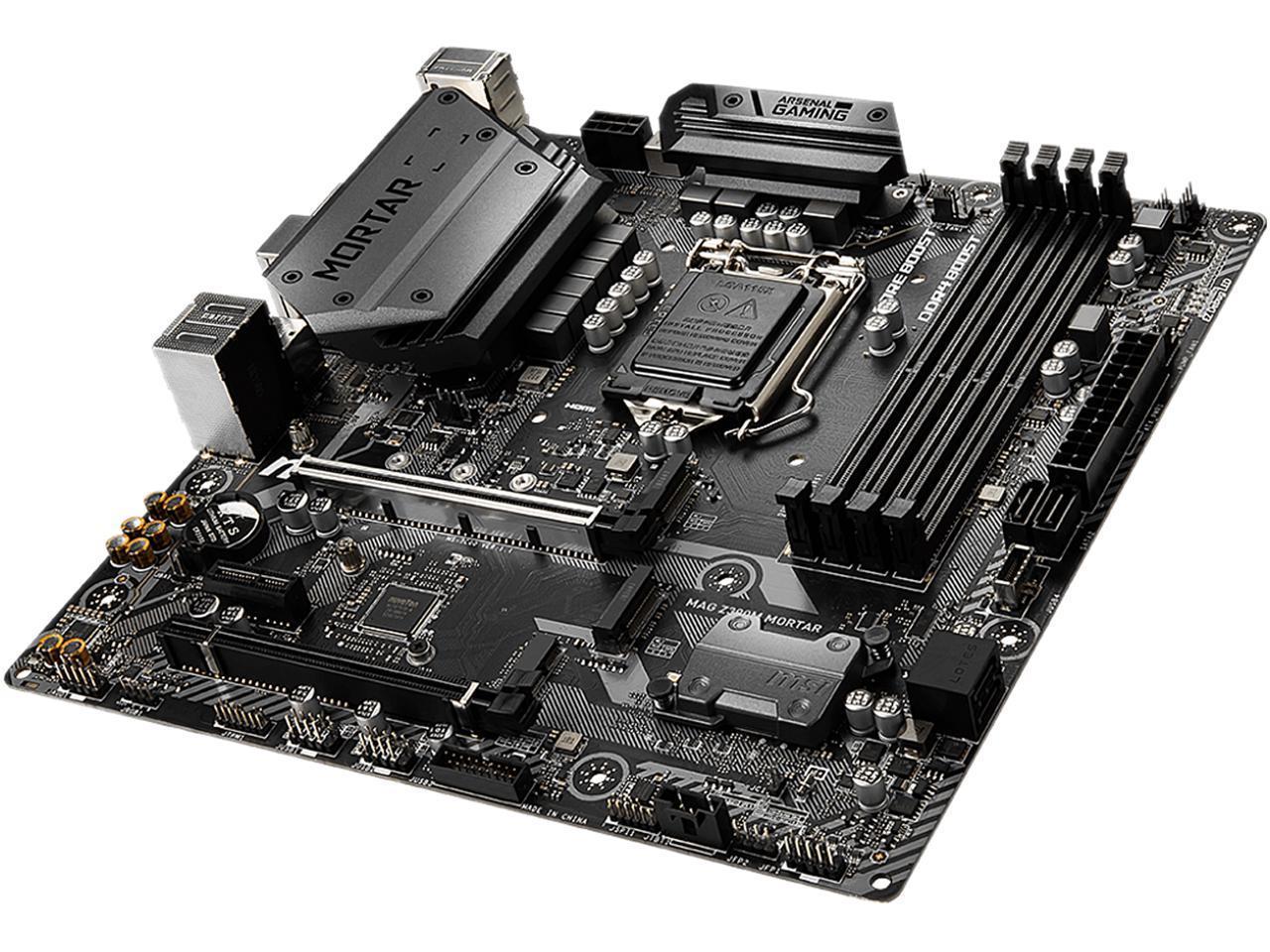 Msi Mag Z390M Mortar Lga 1151 (300 Series) Intel Z390 Hdmi Sata 6Gb/S Usb 3.1 Micro Atx Intel Motherboard
