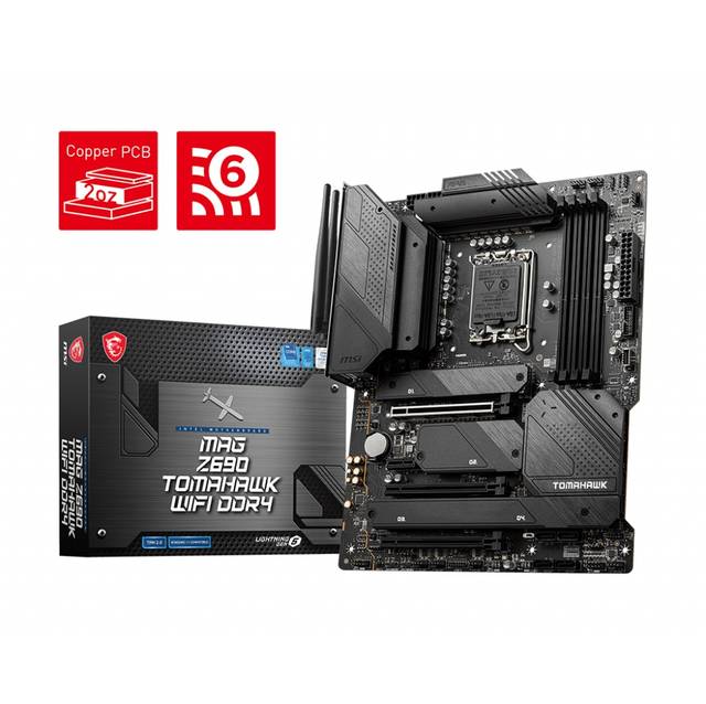 Msi Mag Z690 Tomahawk Wifi Ddr4 Socket Lga1700/ Intel Z690/ Ddr4/ Sata3&Usb3.2/ M.2/ Wifi&Bluetooth/ Atx Motherboard