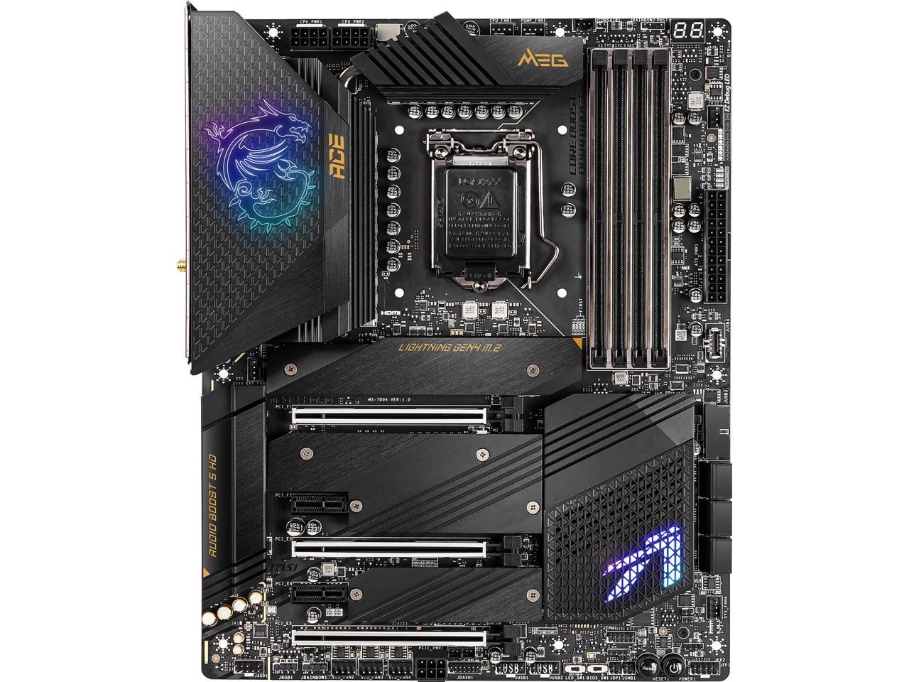 Msi Meg Z590 Ace Lga 1200 Intel Z590 Sata 6Gb/S Atx Intel Motherboard