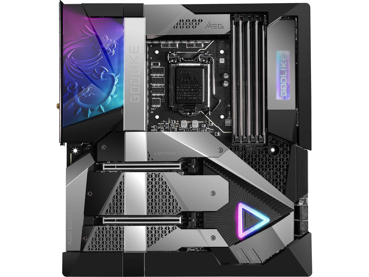 Msi Meg Z590 Godlike Lga 1200 Intel Z590 Sata 6Gb/S Extended Atx Intel Motherboard