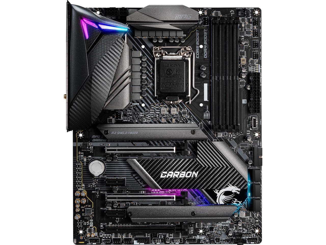 Msi Mpg Z490 Gaming Carbon Wifi Lga 1200 Intel Z490 Sata 6Gb/S Atx Intel Motherboard