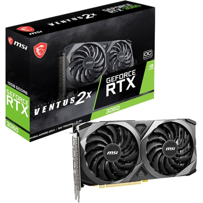 MSI NVIDIA GeForce RTX 3060 Graphic Card - 12 GB GDDR6 G3060V2X12C