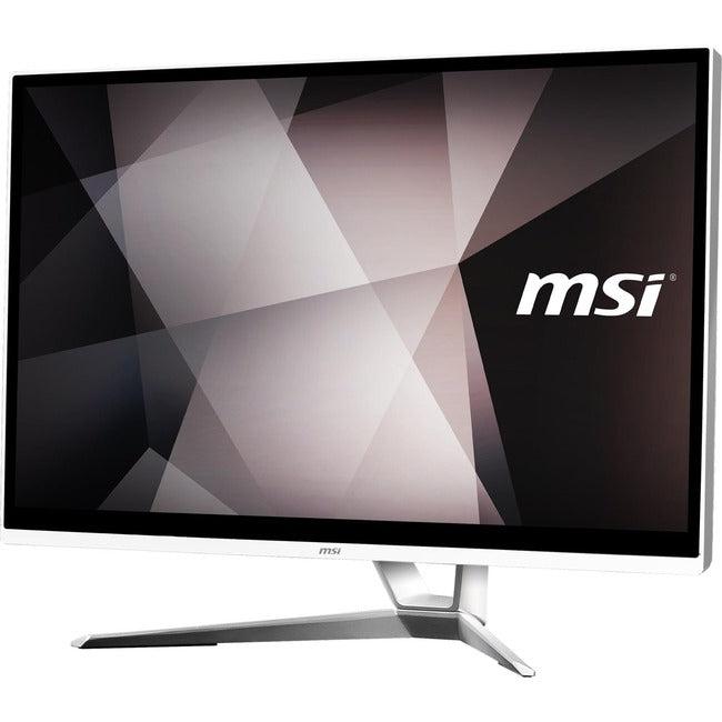 MSI PRO 22XT 10M PRO 22XT 10M-484US All-in-One Computer - Intel Core i3 10th Gen i3-10100 - 8 GB - 256 GB SSD - 21.5 Full HD Touchscreen - Desktop - White" PR22XT10M484