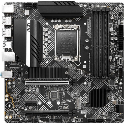 Msi Pro B660M-A Ddr4 Desktop Motherboard - Intel B660 Chipset - Socket Lga-1700 - Intel Optane Memory Ready - Micro Atx