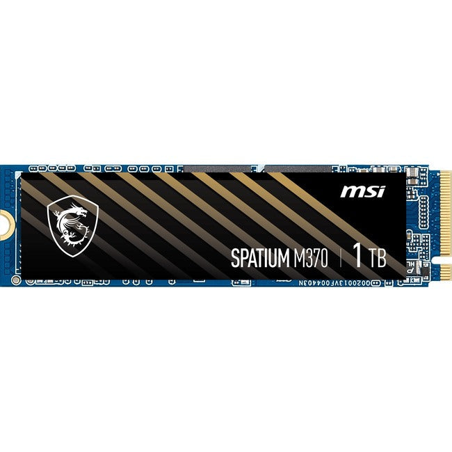 MSI SPATIUM M370 1 TB Solid State Drive - M.2 2280 Internal - PCI Express NVMe (PCI Express NVMe 3.0 x4) SM370N1TB