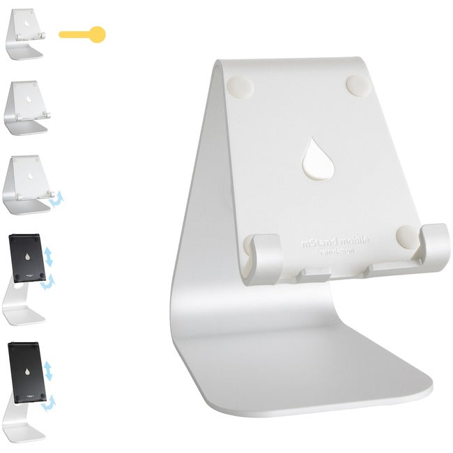 Mstand Mobile Stand Silver,Fits All Iphone & Smart Phone