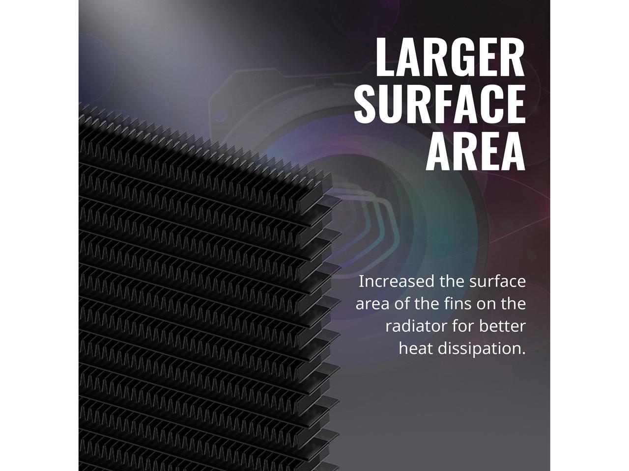 Masterliquid Ml240 Mirror Argb Close-Loop Aio Cpu Liquid Cooler, Mirror Argb Pump, 240 Radiator,
