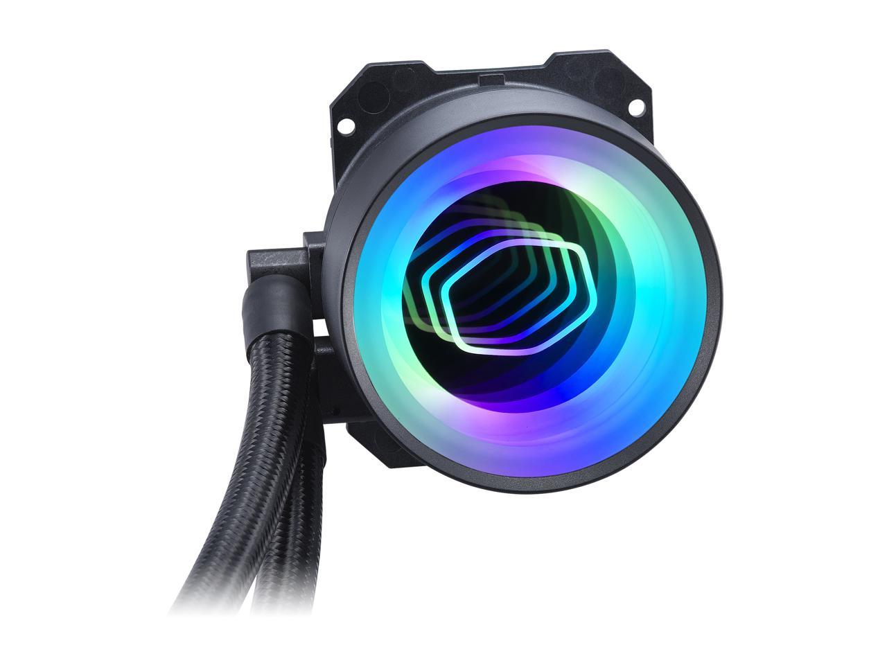 Masterliquid Ml240 Mirror Argb Close-Loop Aio Cpu Liquid Cooler, Mirror Argb Pump, 240 Radiator,