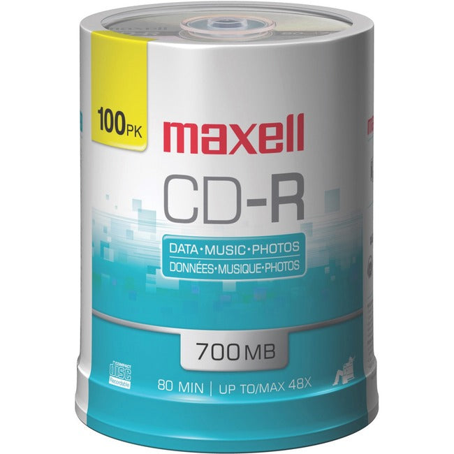 Maxell Cd Recordable Media - Cd-R - 48X - 700 Mb - 100 Pack Spindle 648200