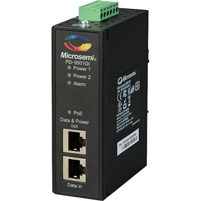 Microchip 1-Port 60W Industrial Poe Injector