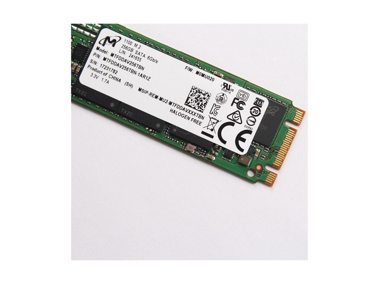 Micron 1100 256Gb M.2 2280 Sata 6Gb/S Solid State Drive Tcg-E 0.25Dwpd