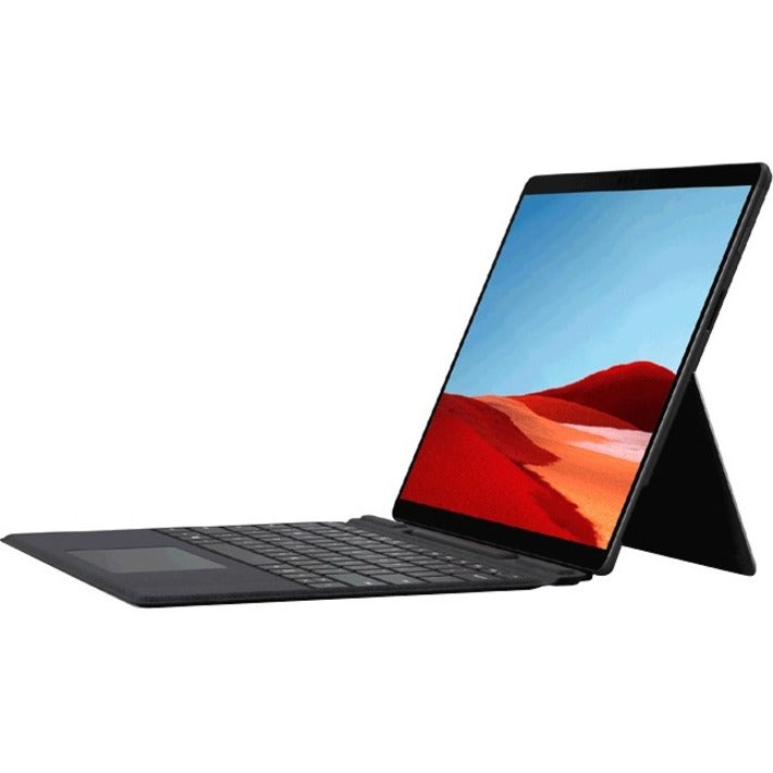 Microsoft Surface Pro X Tablet - 13 - Microsoft SQ1 - 16 GB - 256 GB SSD - Windows 10 Pro - 4G - Matte Black" QGM-00001