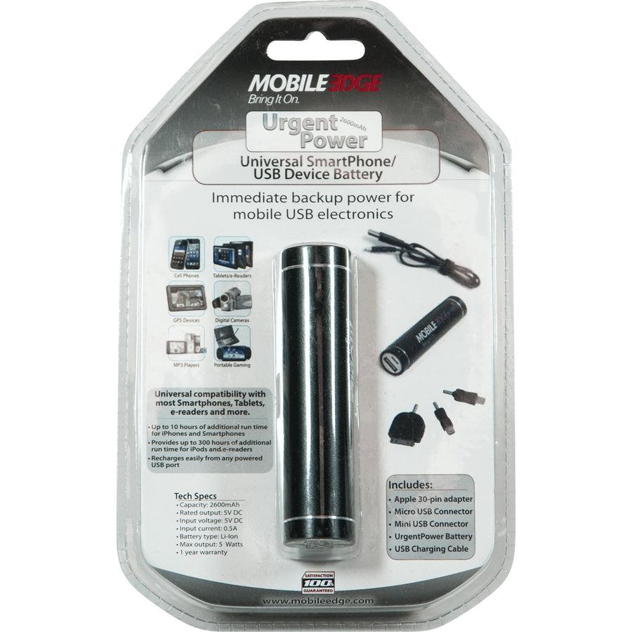 Mobile Edge Mea2600 Power Bank 2600 Mah Black