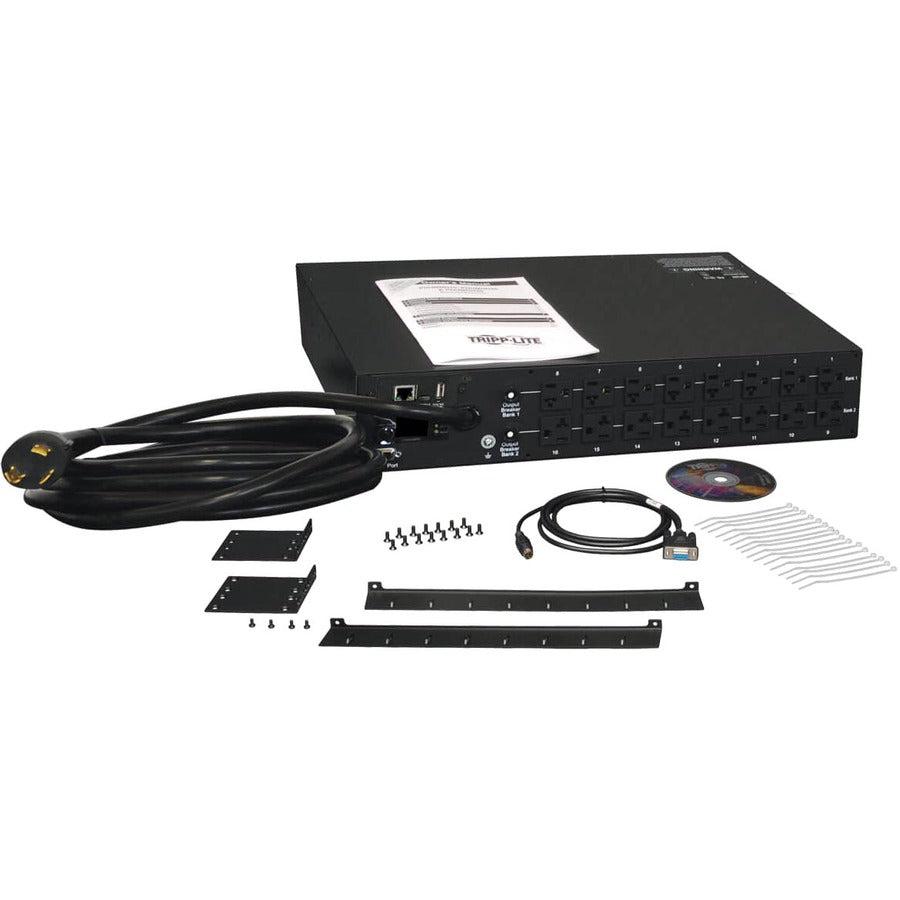 Monitored PDU - 2U Single-Phase Power Distribution Unit | Tripp Lite by Eaton PDUMNH30