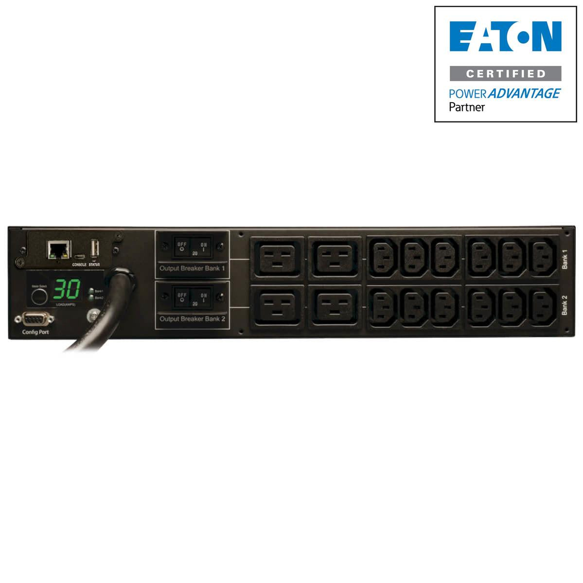 Monitored PDU 5.5kW Single-Phase - 2U Rack Mount LX Platform Interface | Eaton PDUMNH30HV