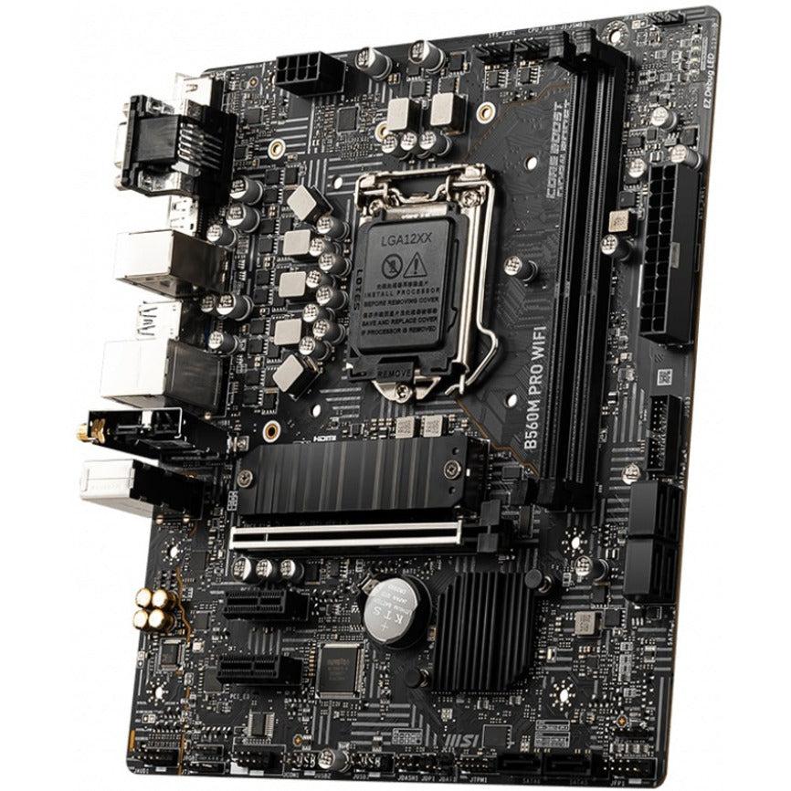 Msi B560M Pro Wifi Socket Lga1200/ Intel B560/ Ddr4/ Sata3&Usb3.2/ M.2/ Wifi&Bluetooth/ Matx Motherboard