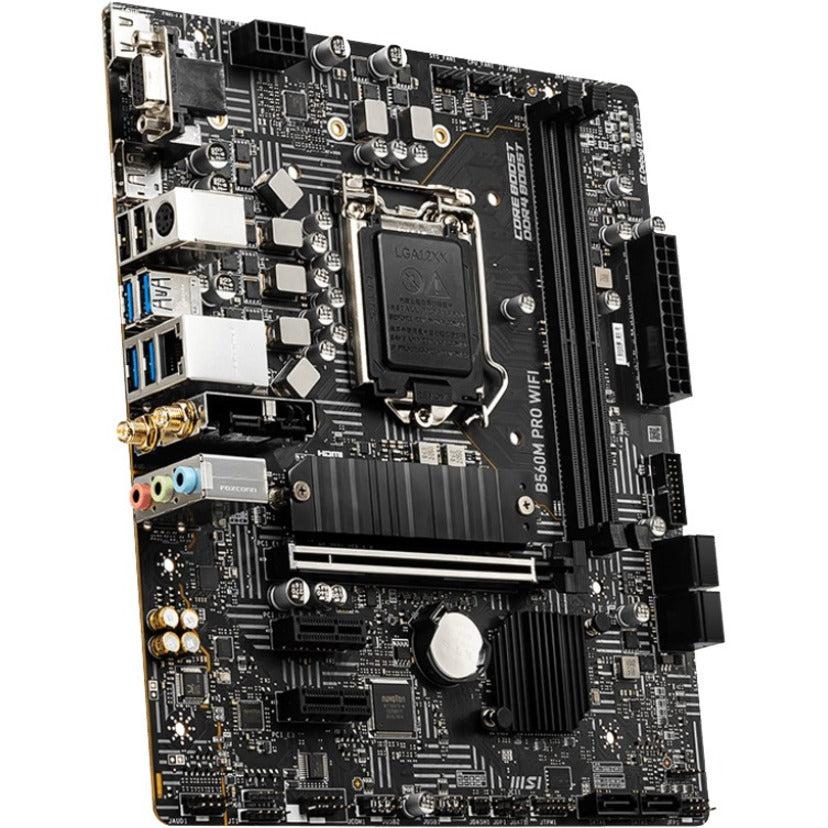 Msi B560M Pro Wifi Socket Lga1200/ Intel B560/ Ddr4/ Sata3&Usb3.2/ M.2/ Wifi&Bluetooth/ Matx Motherboard