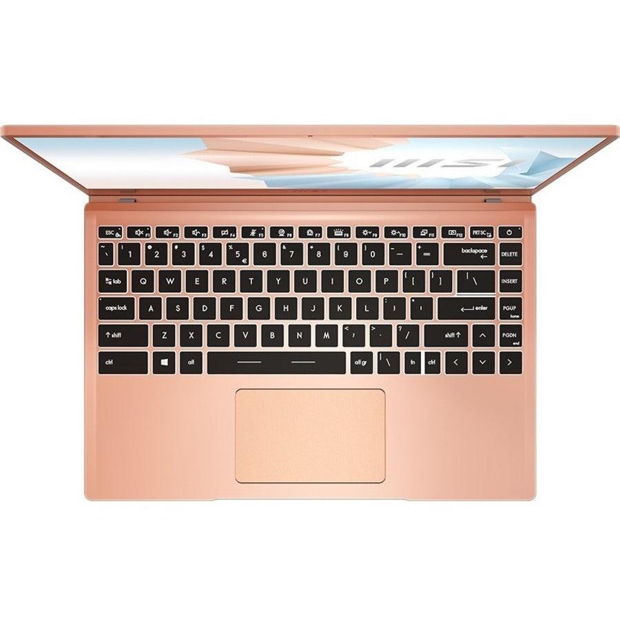 Msi Modern 14 B11Mo-609 14 Inch Intel Core I3-1115G4 1.3-4.1Ghz/ 8Gb Ddr4/ 512Gb Nvme Ssd/ Intel Iris Xe/ Usb3.2/ Windows 10 Laptop (Beige Mousse)