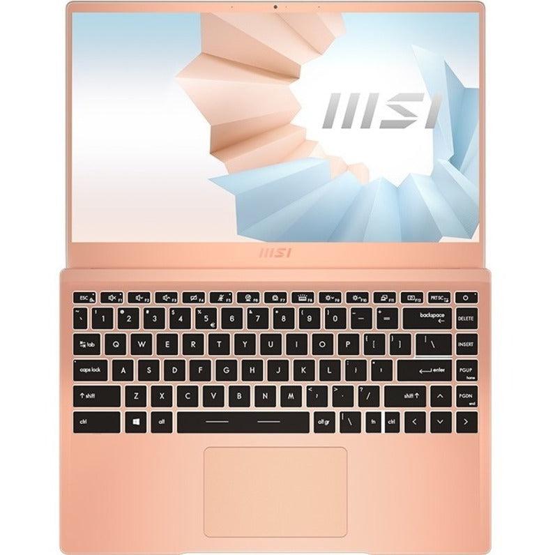 Msi Modern 14 B11Mo-609 14 Inch Intel Core I3-1115G4 1.3-4.1Ghz/ 8Gb Ddr4/ 512Gb Nvme Ssd/ Intel Iris Xe/ Usb3.2/ Windows 10 Laptop (Beige Mousse)