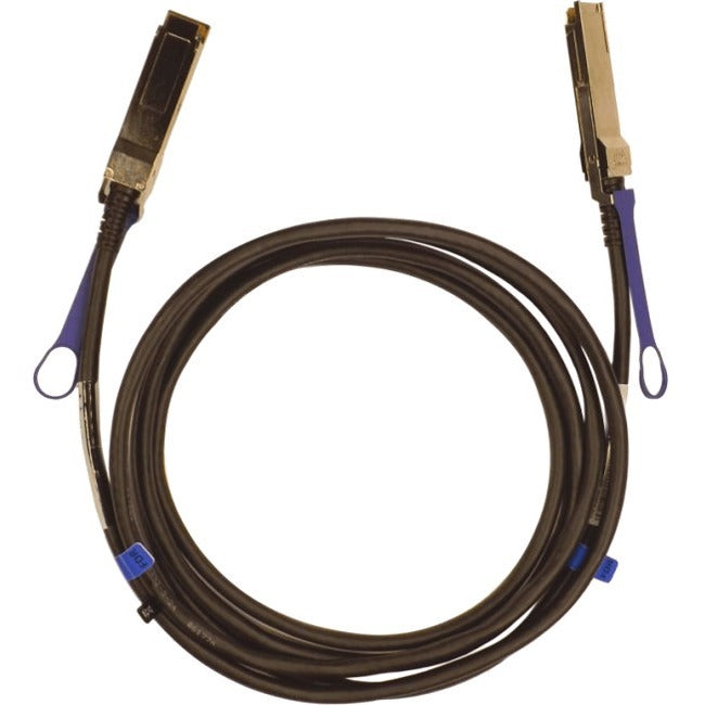 Netpatibles Passive Copper Cable, ETH 40GbE, 40Gb/s, QSFP, 1m, Black Pulltab MCP1700-B001E-NP