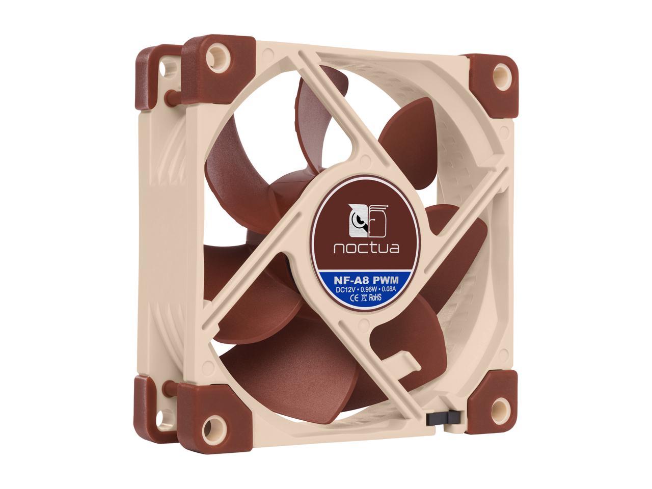 Noctua Nf-A8 Pwm, Premium Quiet Fan, 4-Pin (80Mm, Brown)
