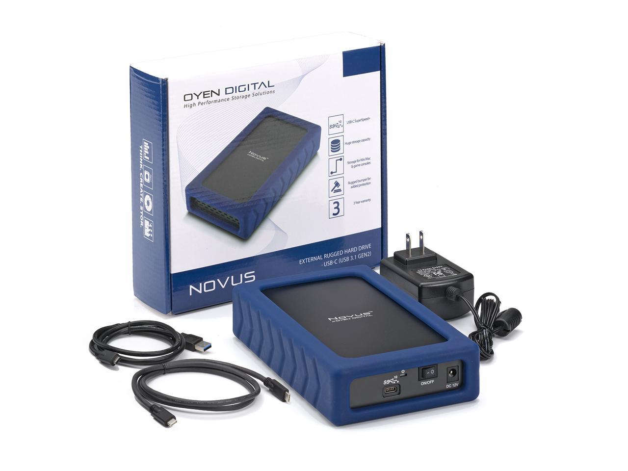 Novus 8Tb External Usb-C (3.1,Gen2) Rugged Desktop Hard Drive