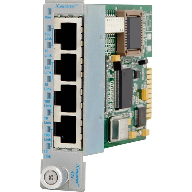 Omnitron Systems 4Tx Vt 4-Port Fast Ethernet Vlan Switching Module