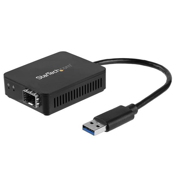 Open SFP Adapter USB 3.0 to Fiber Optic - StarTech US1GA30SFP Gigabit TAA Compliant | Tecisoft