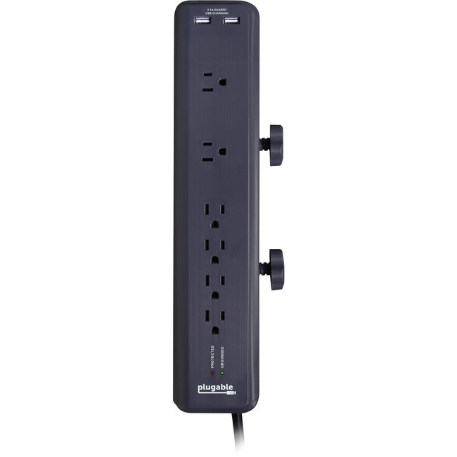 Plugable Ps6-Usb2Dc 6 Ac Outlet,Surge Protector