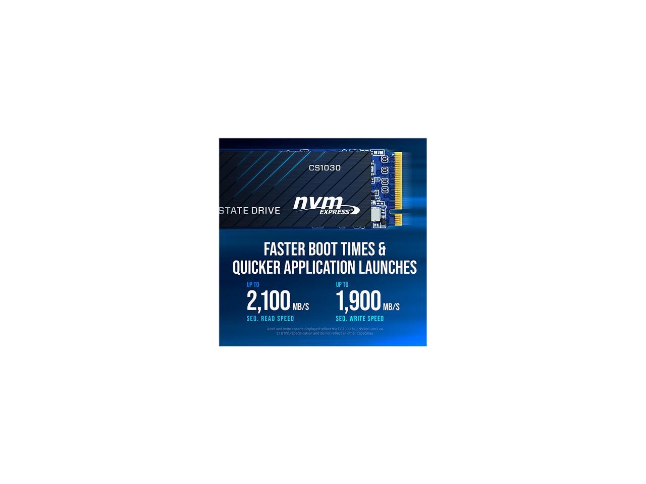 Pny Cs1030 M.2 2280 1Tb Pci-Express 3.0 X4, Nvme 1.3 3D Nand Internal Solid State Drive (Ssd) M280Cs1030-1Tb-Rb