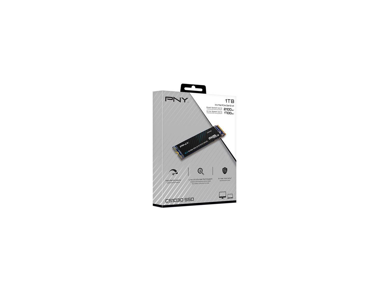 Pny Cs1030 M.2 2280 1Tb Pci-Express 3.0 X4, Nvme 1.3 3D Nand Internal Solid State Drive (Ssd) M280Cs1030-1Tb-Rb