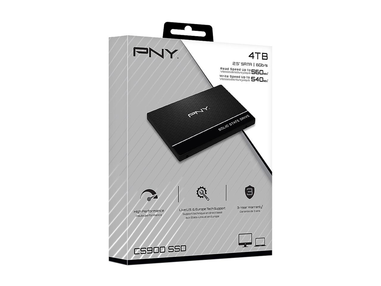 Pny Cs900 2.5" 4Tb Sata Iii 3D Nand Internal Solid State Drive (Ssd) Ssd7Cs900-4Tb-Rb