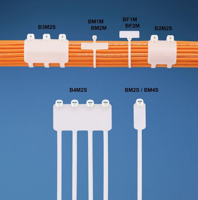 Panduit B2M2S-D0 Cable Tie Nylon Black 500 Pc(S)